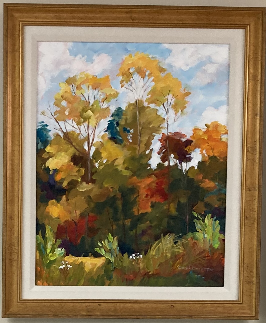 Poplar Trees in Autumn